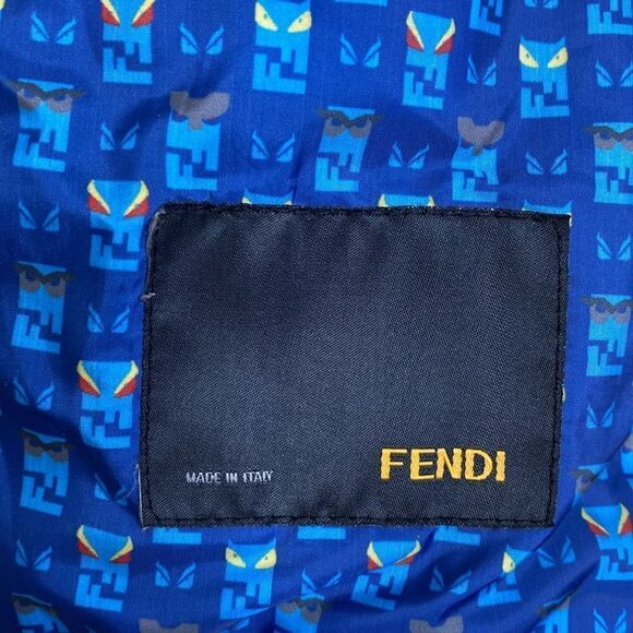 FENDI Monster Eyes Full Zip Windbreaker Jacket Size 50 - Picture 6 of 10